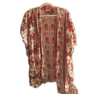 Angie Colorful Summer Draped Cover up Small